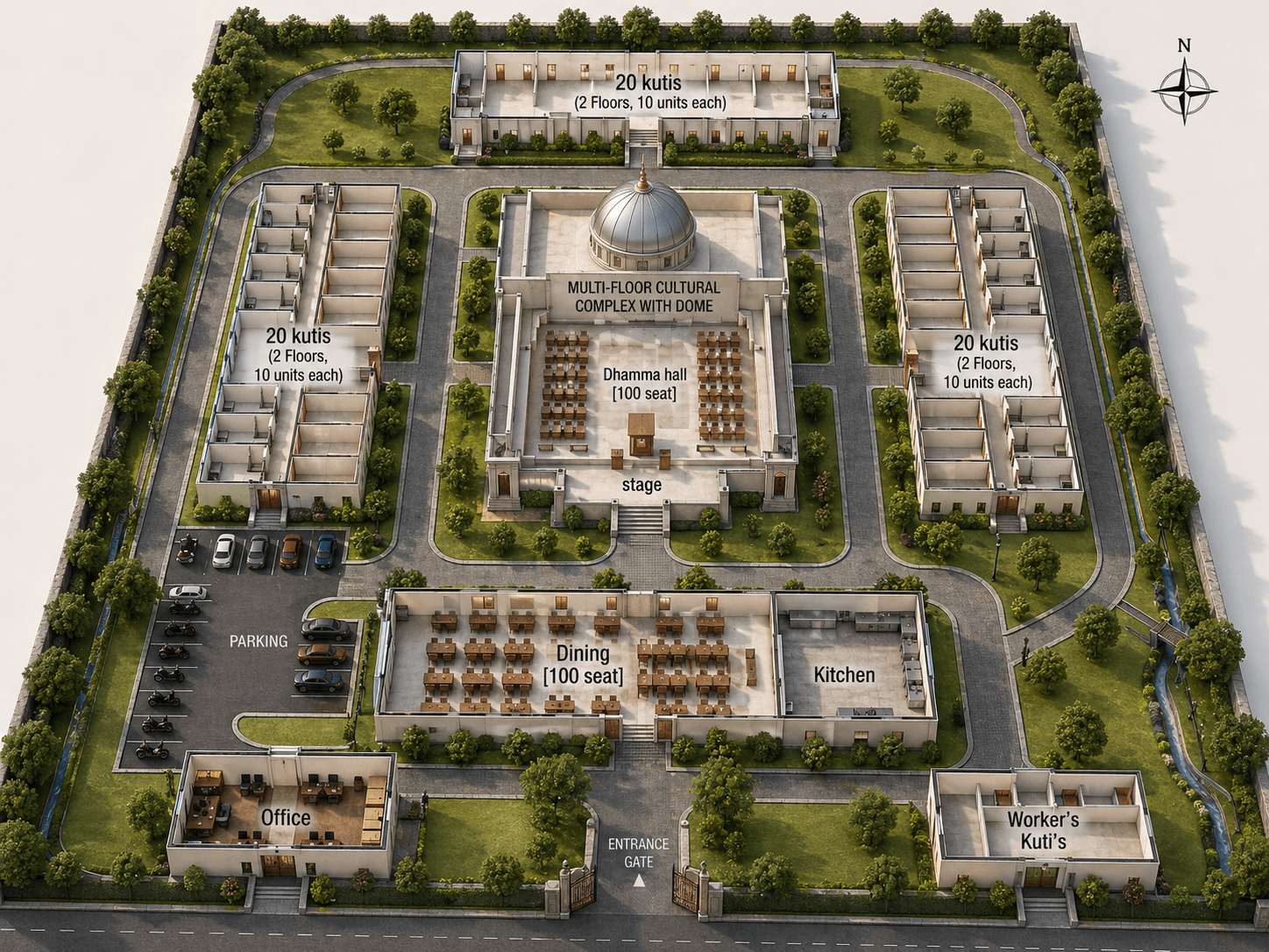 Construction proposal — buildings and grounds overview.